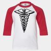 Youth Three Quarter Sleeve Baseball T-Shirt Thumbnail