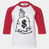 Youth Three Quarter Sleeve Baseball T-Shirt Thumbnail