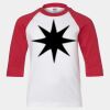 Youth Three Quarter Sleeve Baseball T-Shirt Thumbnail