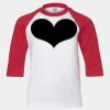 Youth Three Quarter Sleeve Baseball T-Shirt Thumbnail