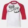 Youth Three Quarter Sleeve Baseball T-Shirt Thumbnail