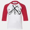Youth Three Quarter Sleeve Baseball T-Shirt Thumbnail