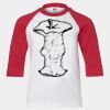 Youth Three Quarter Sleeve Baseball T-Shirt Thumbnail