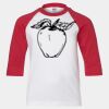 Youth Three Quarter Sleeve Baseball T-Shirt Thumbnail