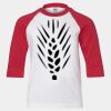 Youth Three Quarter Sleeve Baseball T-Shirt Thumbnail