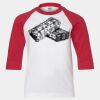Youth Three Quarter Sleeve Baseball T-Shirt Thumbnail