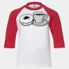 Youth Three Quarter Sleeve Baseball T-Shirt Thumbnail