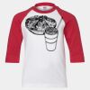 Youth Three Quarter Sleeve Baseball T-Shirt Thumbnail