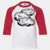Youth Three Quarter Sleeve Baseball T-Shirt Thumbnail