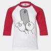 Youth Three Quarter Sleeve Baseball T-Shirt Thumbnail
