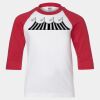 Youth Three Quarter Sleeve Baseball T-Shirt Thumbnail