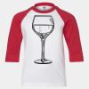 Youth Three Quarter Sleeve Baseball T-Shirt Thumbnail