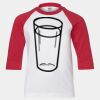 Youth Three Quarter Sleeve Baseball T-Shirt Thumbnail