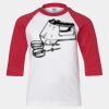 Youth Three Quarter Sleeve Baseball T-Shirt Thumbnail