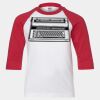 Youth Three Quarter Sleeve Baseball T-Shirt Thumbnail