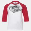 Youth Three Quarter Sleeve Baseball T-Shirt Thumbnail