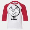 Youth Three Quarter Sleeve Baseball T-Shirt Thumbnail