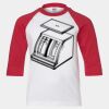 Youth Three Quarter Sleeve Baseball T-Shirt Thumbnail
