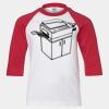 Youth Three Quarter Sleeve Baseball T-Shirt Thumbnail