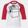 Youth Three Quarter Sleeve Baseball T-Shirt Thumbnail