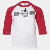 Youth Three Quarter Sleeve Baseball T-Shirt Thumbnail