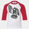 Youth Three Quarter Sleeve Baseball T-Shirt Thumbnail