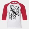 Youth Three Quarter Sleeve Baseball T-Shirt Thumbnail