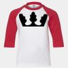 Youth Three Quarter Sleeve Baseball T-Shirt Thumbnail
