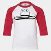 Youth Three Quarter Sleeve Baseball T-Shirt Thumbnail