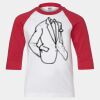 Youth Three Quarter Sleeve Baseball T-Shirt Thumbnail