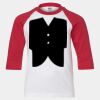 Youth Three Quarter Sleeve Baseball T-Shirt Thumbnail