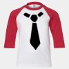 Youth Three Quarter Sleeve Baseball T-Shirt Thumbnail