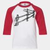 Youth Three Quarter Sleeve Baseball T-Shirt Thumbnail