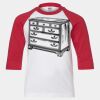 Youth Three Quarter Sleeve Baseball T-Shirt Thumbnail