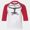 Youth Three Quarter Sleeve Baseball T-Shirt Thumbnail