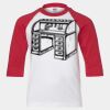 Youth Three Quarter Sleeve Baseball T-Shirt Thumbnail
