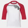 Youth Three Quarter Sleeve Baseball T-Shirt Thumbnail
