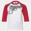 Youth Three Quarter Sleeve Baseball T-Shirt Thumbnail