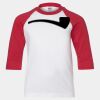 Youth Three Quarter Sleeve Baseball T-Shirt Thumbnail