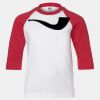 Youth Three Quarter Sleeve Baseball T-Shirt Thumbnail