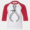 Youth Three Quarter Sleeve Baseball T-Shirt Thumbnail