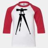 Youth Three Quarter Sleeve Baseball T-Shirt Thumbnail