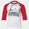 Youth Three Quarter Sleeve Baseball T-Shirt Thumbnail