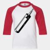 Youth Three Quarter Sleeve Baseball T-Shirt Thumbnail