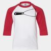 Youth Three Quarter Sleeve Baseball T-Shirt Thumbnail