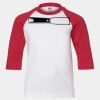 Youth Three Quarter Sleeve Baseball T-Shirt Thumbnail
