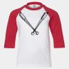 Youth Three Quarter Sleeve Baseball T-Shirt Thumbnail