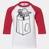 Youth Three Quarter Sleeve Baseball T-Shirt Thumbnail