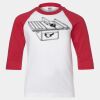 Youth Three Quarter Sleeve Baseball T-Shirt Thumbnail