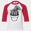 Youth Three Quarter Sleeve Baseball T-Shirt Thumbnail